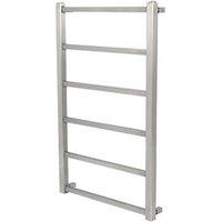 Towelrads 800mm x 500mm 573BTU Stainless Steel Flat Designer Towel Radiator (106RY)