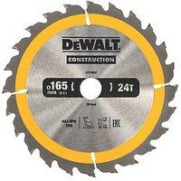 DeWalt Wood Construction Circular Saw Blade 165mm x 20mm 24T (106TH)