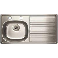 Carron Phoenix 1 Bowl Stainless Steel Kitchen Sink 940mm x 485mm (10776)