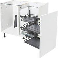 Essentials Anthracite RH Corner Pull-Out Storage 1000mm (107RL)