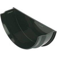 FloPlast Half Round Internal Stop End Black 112mm (10855)