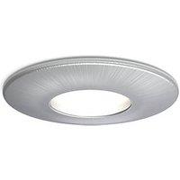 4lite Fixed Fire Rated Downlights Brushed Chrome 6 Pack (108GR)