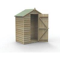 Forest 4Life 5' x 3' (Nominal) Apex Overlap Timber Shed with Base (109FL)