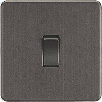 Knightsbridge 10AX 1-Gang 2-Way Light Switch Smoked Bronze (109TY)