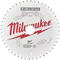 Milwaukee Wood Circular Saw Blade 190mm x 30mm 48T (110GE)