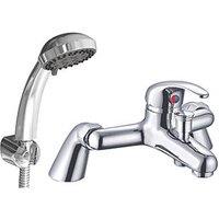 ETAL Loop Deck Mounted Bath Shower Mixer Tap Polished Chrome (110KG)