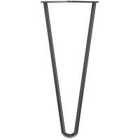 Rothley 2-Pin Hairpin Furniture Leg Gun Metal 350mm (110PP)