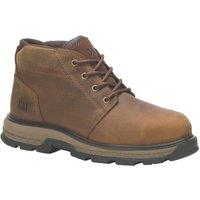 CAT Exposition 4.5" Size 8 Brown Water-Resistant Steel Toe Cap Safety Boots (110VU)