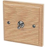 Varilight 10AX 1-Gang 2-Way Toggle Switch Classic Oak (1119H)