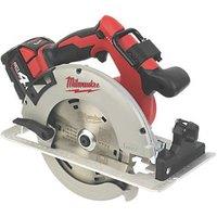 Milwaukee M18 BLCS66-401B 190mm 18V 1 x 4.0Ah Li-Ion RedLithium Brushless Cordless Circular Saw (111HY)