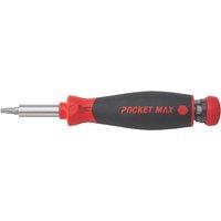 Wiha PocketMax Screwdriver & Bits 9 Piece Set (112KW)