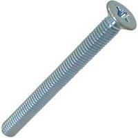 Easyfix Bright Zinc-Plated Countersunk Machine Screws M5 x 50mm 25 Pack (1136J)