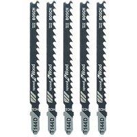 Bosch T144D Wood Jigsaw Blades 100mm 5 Pack (11397)