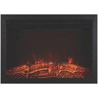 Focal Point Medford Black Remote Control Inset Electric Wall Fire 610mm x 205mm x 460mm (113HR)