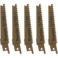 Makita B-20432 Wood with Nails Reciprocating Saw Blades 100mm 5 Pack (1145R)