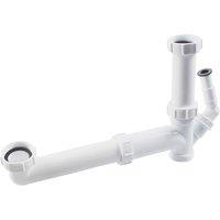 Flomasta Sink Kit w/ Appliance Inlet Gloss White 40mm (114JN)