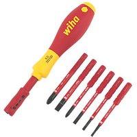 Wiha SlimVario VDE Interchangeable Screwdriver Set 7 Pieces (1151G)