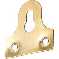 Essentials Slotted Mirror Plates Electro Brass 38mm x 38mm x 38mm 10 Pack (11582)