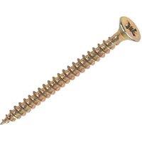 Goldscrew PZ Double-Countersunk Thread-Cutting Multipurpose Screws 4mm x 50mm 200 Pack (11583)