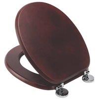 Croydex Davos Toilet Seat Pine Mahogany (115JJ)