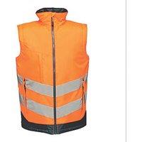 Regatta Pro Hi-Vis Bodywarmer Orange/Navy Small 41 Chest (115JU)