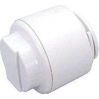 FloPlast FloFit+ Plastic Push-Fit Stop Ends 15mm 5 Pack (115RF)