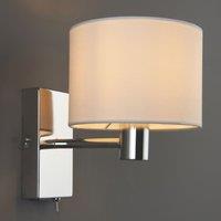 Quay Design Perry Wall Light with USB Chrome (115VG)