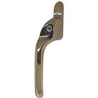 Fab & Fix Left-Handed Offset Connoisseur Espagnolette Window Handle Polished Gold (1167P)