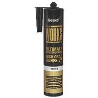 Geocel The Works Pro X Solvent-Free Grab Adhesive White 290ml (116KH)
