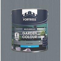 Fortress 2.5Ltr Slate Grey Matt Garden Paint (116PC)