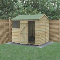 Forest Beckwood 7' 6" x 6' (Nominal) Reverse Apex Shiplap Timber Shed (116RF)