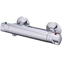 Mulga Exposed Single Outlet Thermostatic Silver Mixer Shower Valve (117FV)