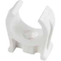 Talon 15mm Open Pipe Clips White 100 Pack (11880)