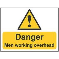 Essentials "Danger Men Working Overhead" Sign 300mm x 400mm (118HL)