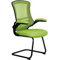 Nautilus Designs Luna Medium Back Cantilever/Visitor Chair Green (118PK)