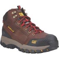 CAT Navigator Mid Size 7 Brown Water-Resistant Steel Toe Cap Safety Boots (118XP)