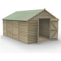 Forest 4Life 10' x 14' 6 (Nominal) Apex Overlap Timber Shed (119FL)