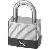 Smith & Locke Closed Shackle Combination Padlock Silver 40mm (120FC)