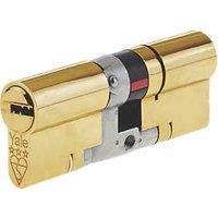 Yale Fire Rated 3 Star Double Platinum Euro Profile Cylinder 40-50 (90mm) Brass (1212T)