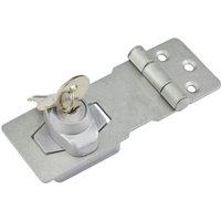 Smith & Locke Hasp & Staple with Lock Galvanised 89mm (121VE)