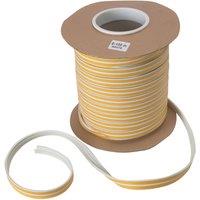 Stormguard EPDM Rubber E Weatherstrip White 100m (121VV)