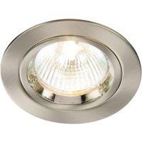 Saxby Cast Fixed Recessed Downlight Satin Nickel (121VX)