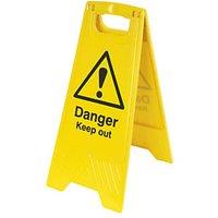 Danger Keep Out A-Frame Safety Sign 600mm x 290mm (1223H)