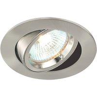 Saxby Cast Tilt Recessed Downlight Satin Nickel (122VX)