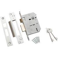 ERA 5 Lever Chrome Mortice Sashlock 76mm Case - 56mm Backset (1236V)