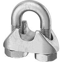 Essentials M5 Wire Rope Clamps Silver 10 Pack (123FE)