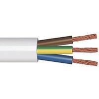 Time 2183Y White 3-Core 0.5mm Flexible Cable 10m Coil (123RF)