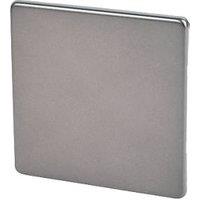 Varilight 1-Gang Blanking Plate Slate Grey (1247H)