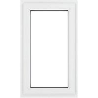 Crystal Right-Hand Opening Clear Triple-Glazed Casement White uPVC Window 610mm x 820mm (124JM)