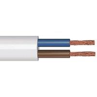 Time 2182Y White 2-Core 0.75mm Flexible Cable 25m Coil (124PY)
